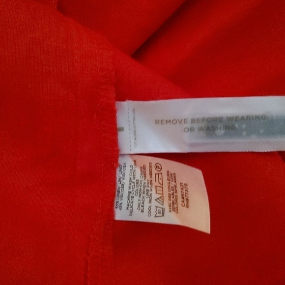 Ann Taylor Collared Shirtdress Size XS Linen blend - Picture 5 of 6